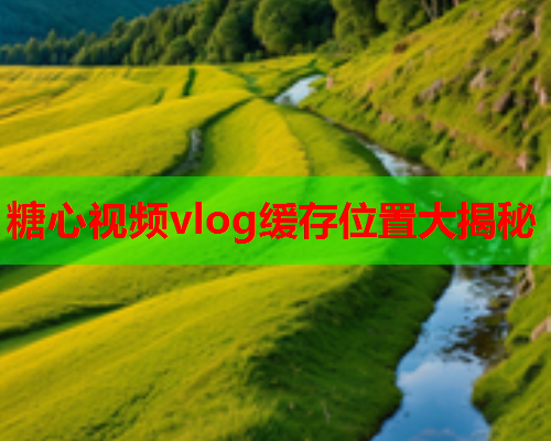 糖心视频vlog缓存位置大揭秘  第1张