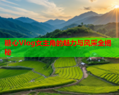 糖心Vlog女主角的魅力与风采全揭秘  第2张