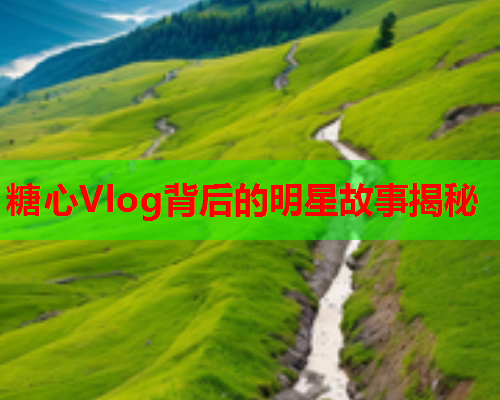 糖心Vlog背后的明星故事揭秘  第1张